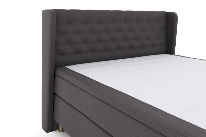 Select No 4 Komplett Sängpaket 180x200 Fast - Mörkgrå/Koppar - Products - Möbler - Säng - Kontinentalsäng