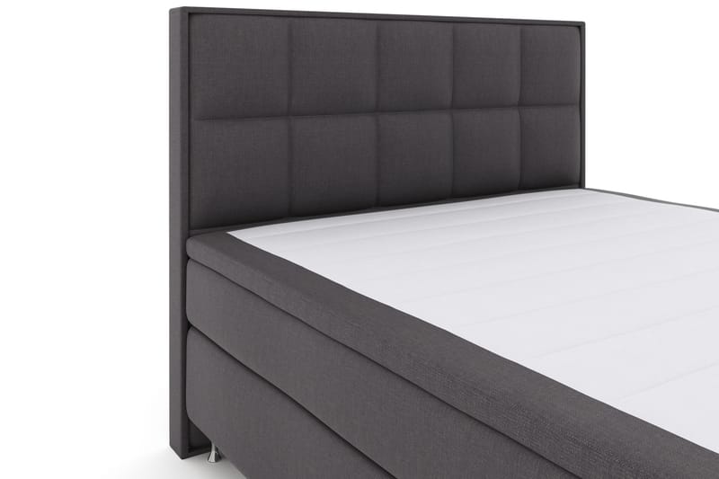 Select No 4 Komplett Sängpaket 180x200 Fast - Mörkgrå/Silver - Products - Möbler - Säng - Kontinentalsäng