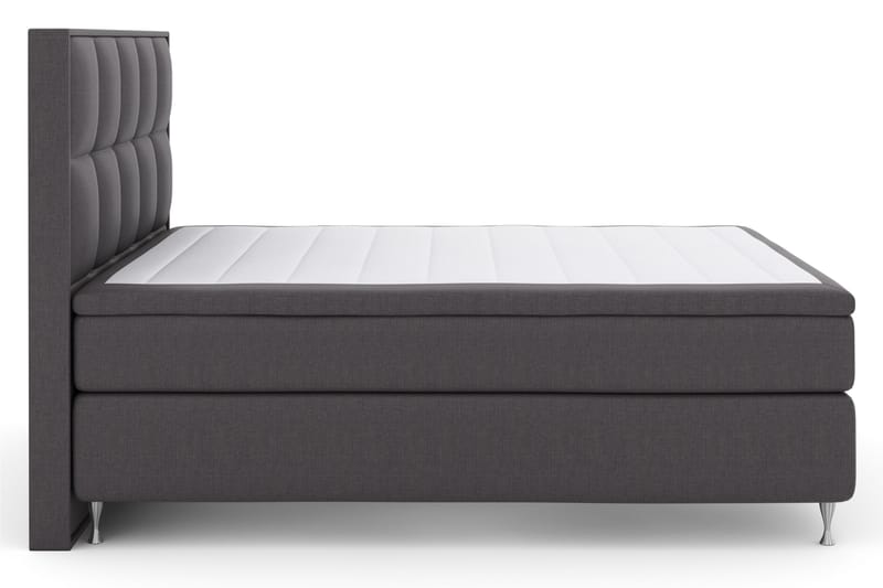 Select No 4 Komplett Sängpaket 180x200 Fast - Mörkgrå/Silver - Products - Möbler - Säng - Kontinentalsäng