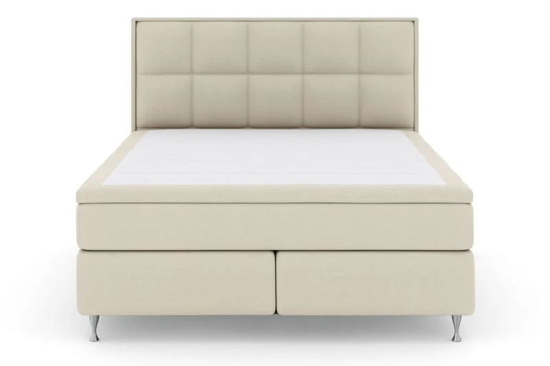 Select No 4 Komplett Sängpaket 180x200 Fast/Medium - Beige/Silver - Products - Möbler - Säng - Kontinentalsäng