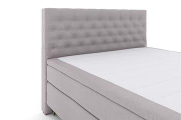 Select No 4 Komplett Sängpaket 180x200 Fast/Medium - Ljusgrå/Metall V-form - Products - Möbler - Säng - Kontinentalsäng