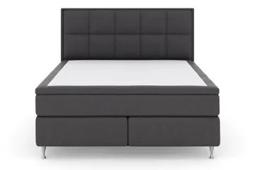 Select No 4 Komplett Sängpaket 180x200 Fast/Medium - Mörkgrå/Silver - Products - Möbler - Säng - Kontinentalsäng