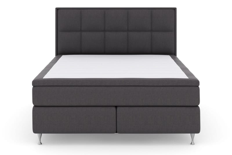 Select No 4 Komplett Sängpaket 180x200 Fast/Medium - Mörkgrå/Silver - Products - Möbler - Säng - Kontinentalsäng