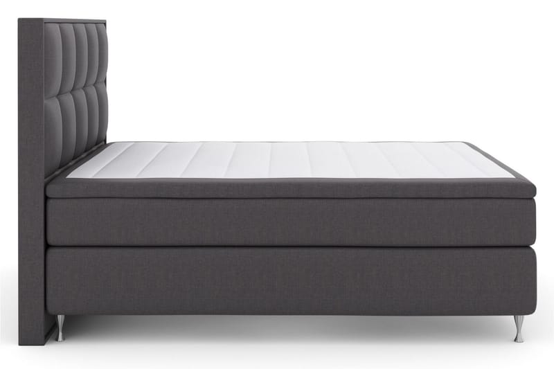 Select No 4 Komplett Sängpaket 180x200 Fast/Medium - Mörkgrå/Silver - Products - Möbler - Säng - Kontinentalsäng