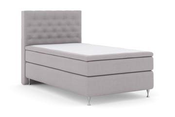 Select No 4 Kontinentalsäng 120x200 Fast - Ljusgrå/Silver - Products - Möbler - Säng - Enkelsäng