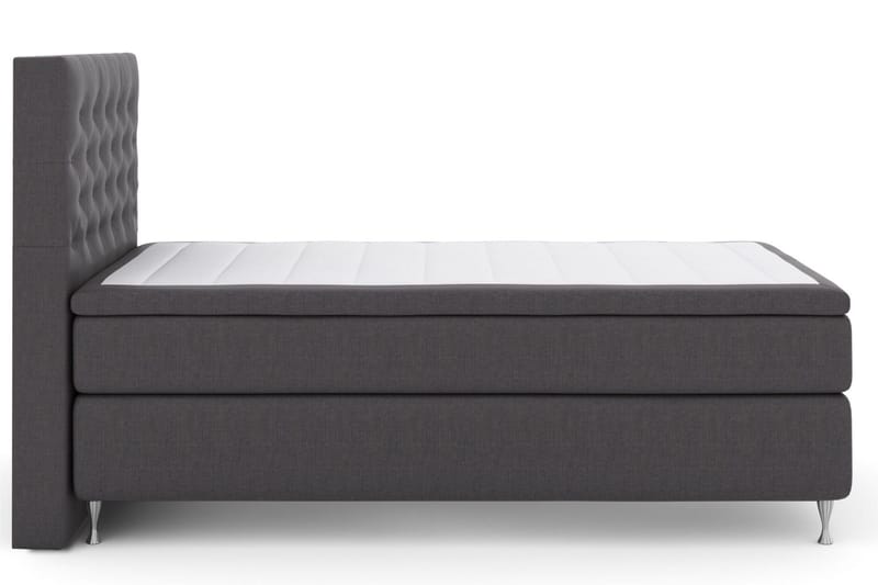 Select No 4 Kontinentalsäng 120x200 Fast - Mörkgrå/Silver - Products - Möbler - Säng - Enkelsäng