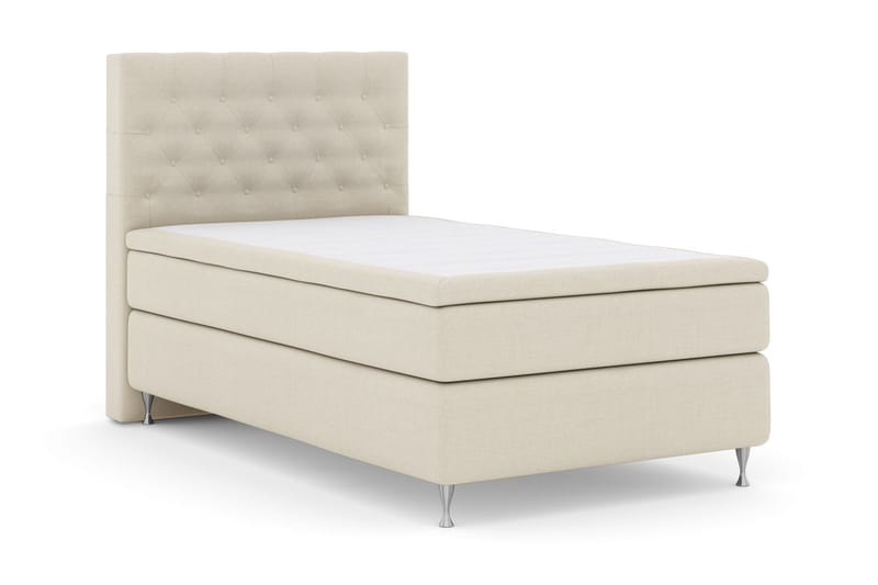 Select No 4 Kontinentalsäng 120x200 Medium - Beige/Silver - Products - Möbler - Säng - Enkelsäng