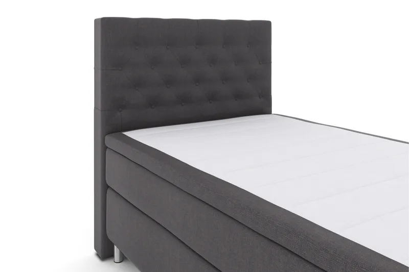 Select No 4 Kontinentalsäng 120x200 Medium - Mörkgrå/Metall - Products - Möbler - Säng - Enkelsäng