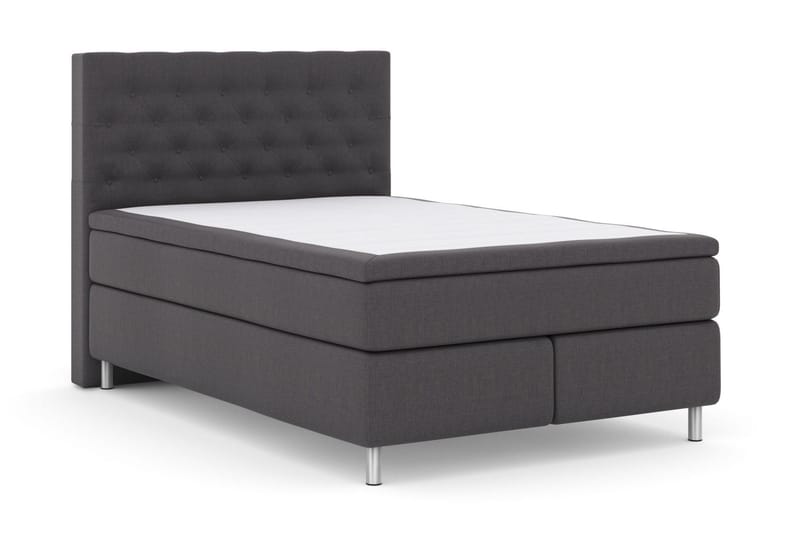 Select No 4 Kontinentalsäng 140x200 Fast/Medium - Mörkgrå/Metall - Products - Möbler - Säng - Kontinentalsäng