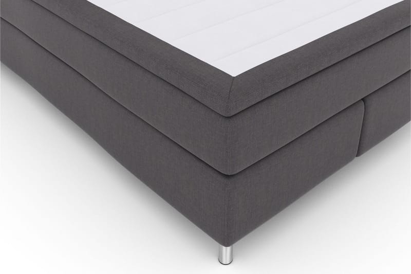 Select No 4 Kontinentalsäng 140x200 Fast/Medium - Mörkgrå/Metall - Products - Möbler - Säng - Kontinentalsäng