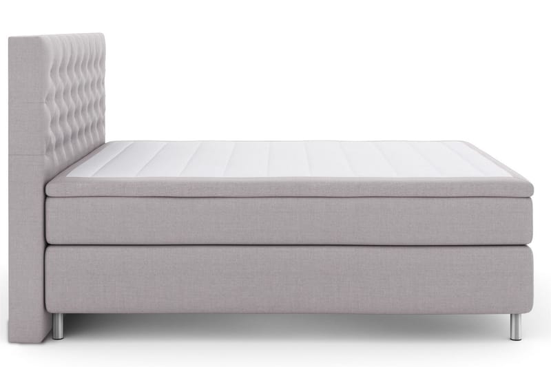 Select No 4 Kontinentalsäng 160x200 Fast - Ljusgrå/Metall - Products - Möbler - Säng - Kontinentalsäng
