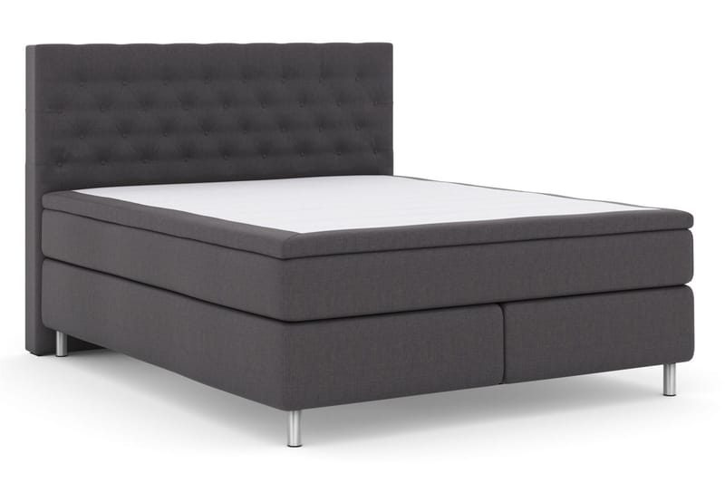 Select No 4 Kontinentalsäng 160x200 Fast - Mörkgrå/Metall - Products - Möbler - Säng - Kontinentalsäng