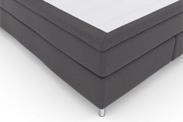 Select No 4 Kontinentalsäng 160x200 Fast/Medium - Mörkgrå/Metall - Products - Möbler - Säng - Kontinentalsäng