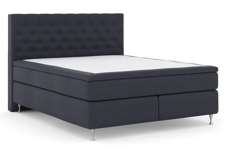 Select No 4 Kontinentalsäng 180x200 Fast - Blå/Silver - Products - Möbler - Säng - Kontinentalsäng