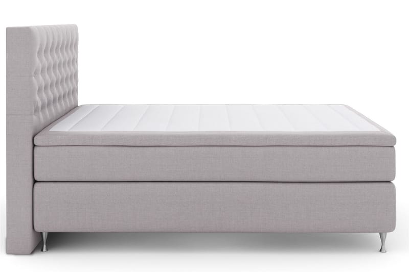 Select No 4 Kontinentalsäng 180x200 Fast - Ljusgrå/Silver - Products - Möbler - Säng - Kontinentalsäng