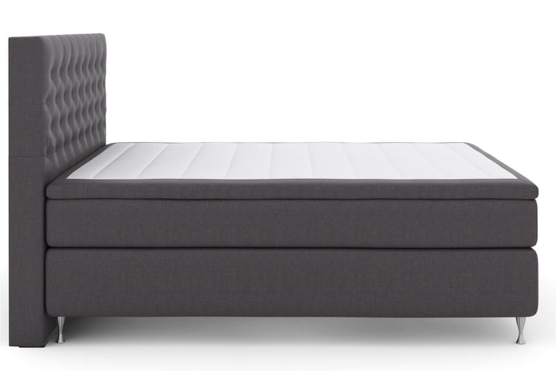 Select No 4 Kontinentalsäng 180x200 Fast - Mörkgrå/Silver - Products - Möbler - Säng - Kontinentalsäng