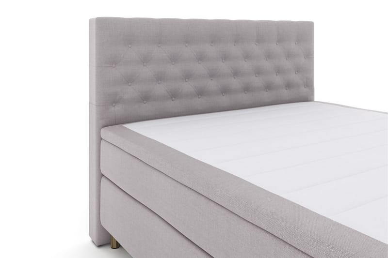 Select No 4 Kontinentalsäng 210x210 Fast - Ljusgrå/Koppar - Products - Möbler - Säng - Kontinentalsäng