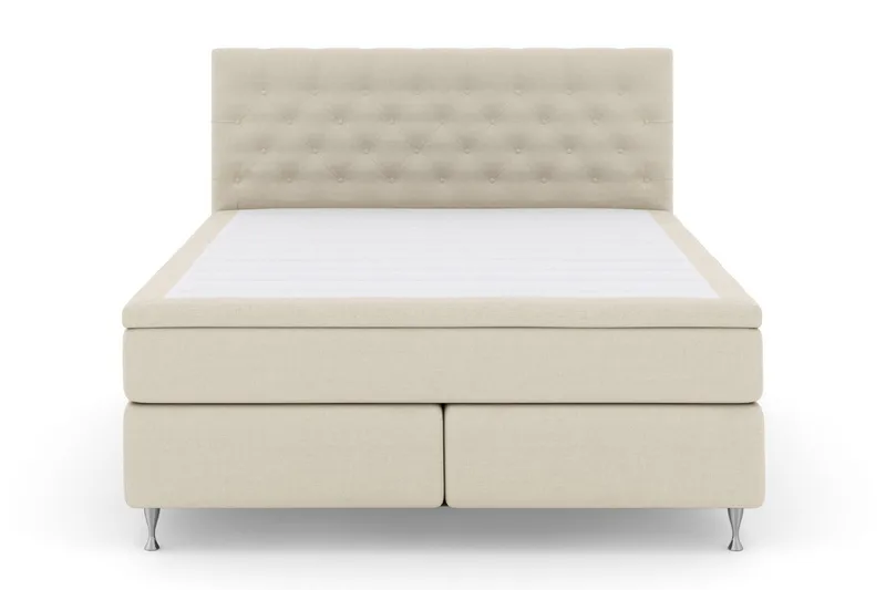 Select No 4 Kontinentalsäng 210x210 Fast/Medium, Beige/Silver