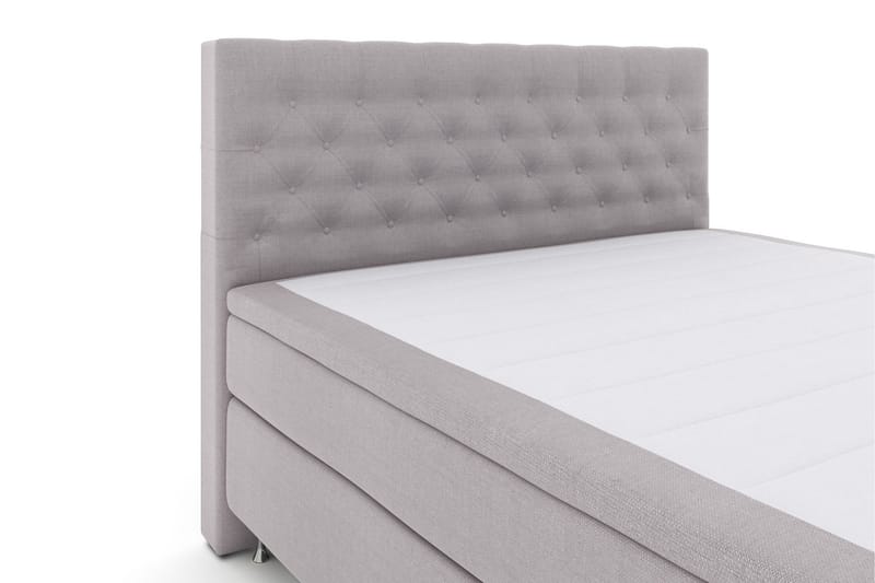 Select No 4 Kontinentalsäng 210x210 Fast/Medium - Ljusgrå/Silver - Products - Möbler - Säng - Kontinentalsäng