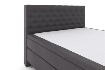 Select No 4 Kontinentalsäng 210x210 Fast/Medium - Mörkgrå/Silver - Products - Möbler - Säng - Kontinentalsäng