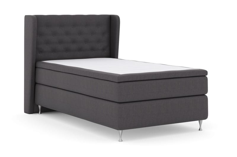 Select No 5 Komplett Sängpaket 120x200 Fast Watergel - Mörkgrå/Silver - Products - Möbler - Säng - Enkelsäng