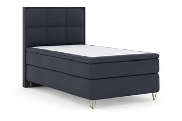 Select No 5 Komplett Sängpaket 120x200 Medium Latex - Blå/Metall V-form - Products - Möbler - Säng - Enkelsäng
