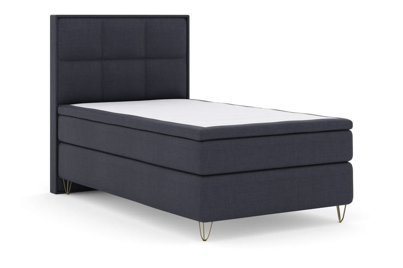 Select No 5 Komplett Sängpaket 120x200 Medium Latex - Blå/Metall V-form - Products - Möbler - Säng - Enkelsäng