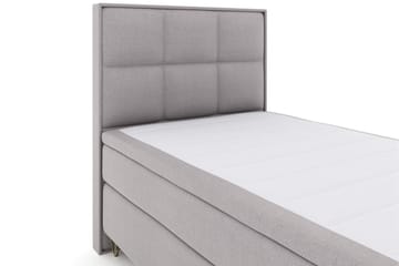 Select No 5 Komplett Sängpaket 120x200 Medium Latex - Ljusgrå/Metall V-form - Products - Möbler - Säng - Enkelsäng