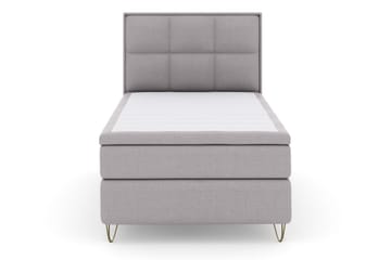 Select No 5 Komplett Sängpaket 120x200 Medium Latex - Ljusgrå/Metall V-form - Products - Möbler - Säng - Enkelsäng