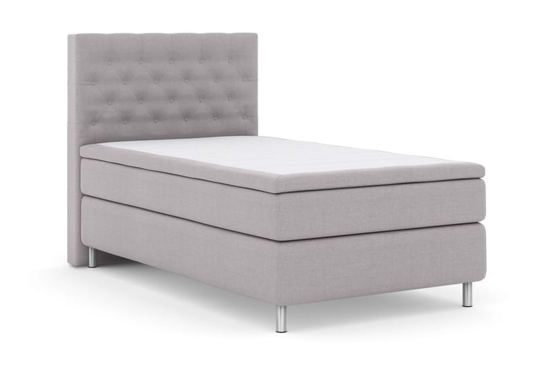 Select No 5 Komplett Sängpaket 120x200 Medium Latex - Ljusgrå/Metall - Products - Möbler - Säng - Enkelsäng