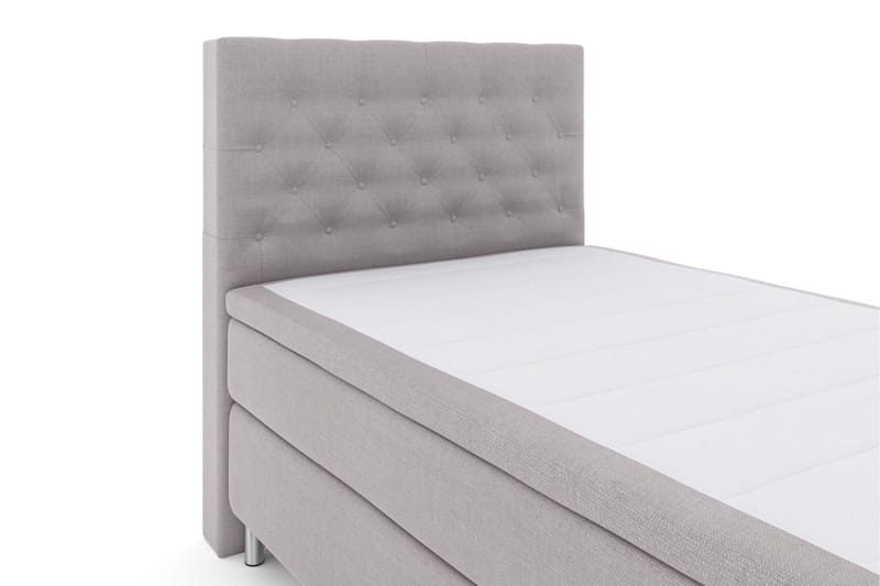 Select No 5 Komplett Sängpaket 120x200 Medium Latex - Ljusgrå/Metall - Products - Möbler - Säng - Enkelsäng