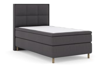 Select No 5 Komplett Sängpaket 120x200 Medium Latex - Mörkgrå/Koppar - Products - Möbler - Säng - Enkelsäng