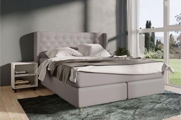 Select No 5 Komplett Sängpaket 140x200 Fast Latex - Ljusgrå/Metall - Products - Möbler - Säng - Kontinentalsäng