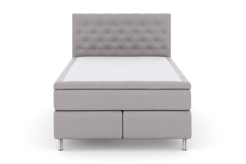 Select No 5 Komplett Sängpaket 140x200 Fast Latex - Ljusgrå/Metall - Products - Möbler - Säng - Kontinentalsäng