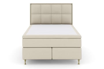 Select No 5 Komplett Sängpaket 140x200 Fast Watergel - Beige/Guld - Products - Möbler - Säng - Kontinentalsäng