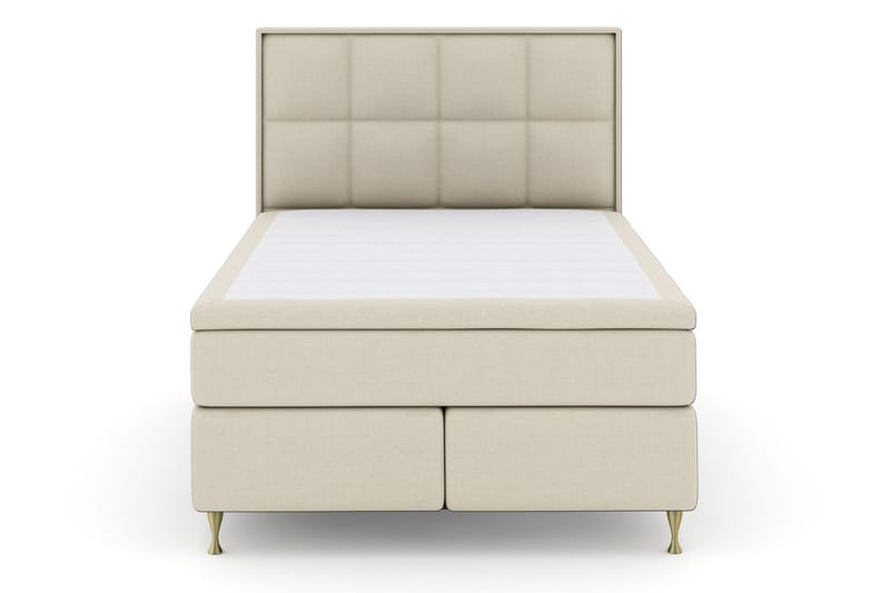 Select No 5 Komplett Sängpaket 140x200 Fast Watergel - Beige/Guld - Products - Möbler - Säng - Kontinentalsäng