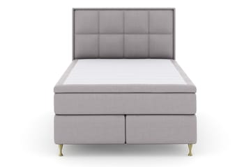 Select No 5 Komplett Sängpaket 140x200 Fast Watergel - Ljusgrå/Guld - Products - Möbler - Säng - Kontinentalsäng