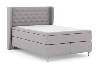 Select No 5 Komplett Sängpaket 140x200 Fast Watergel - Ljusgrå/Silver - Products - Möbler - Säng - Kontinentalsäng