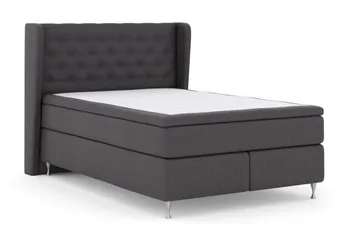 Select No 5 Komplett Sängpaket 140x200 Fast Watergel - Mörkgrå/Silver - Products - Möbler - Säng - Kontinentalsäng