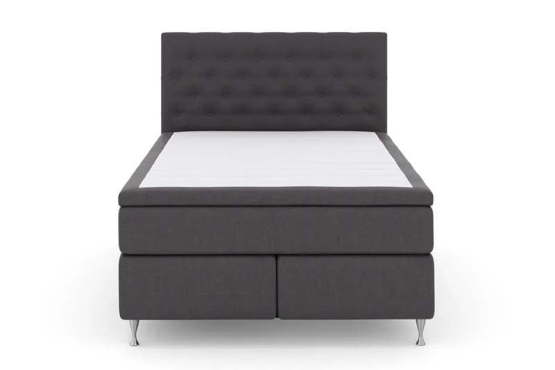 Select No 5 Komplett Sängpaket 140x200 Fast Watergel - Mörkgrå/Silver - Products - Möbler - Säng - Kontinentalsäng