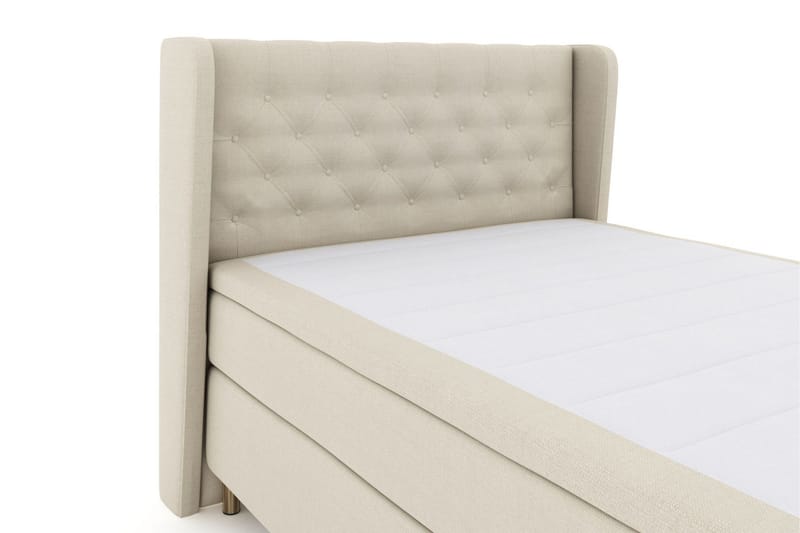 Select No 5 Komplett Sängpaket 140x200 Fast/Medium Latex - Beige/Koppar - Products - Möbler - Säng - Kontinentalsäng