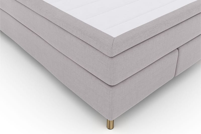 Select No 5 Komplett Sängpaket 140x200 Fast/Medium Latex - Ljusgrå/Koppar - Products - Möbler - Säng - Kontinentalsäng