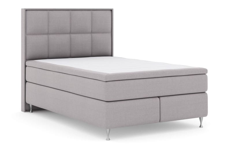 Select No 5 Komplett Sängpaket 140x200 Fast/Medium Latex - Ljusgrå/Silver - Products - Möbler - Säng - Kontinentalsäng