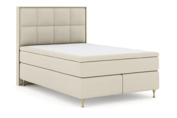 Select No 5 Komplett Sängpaket 140x200 Medium Latex - Beige/Guld - Products - Möbler - Säng - Kontinentalsäng