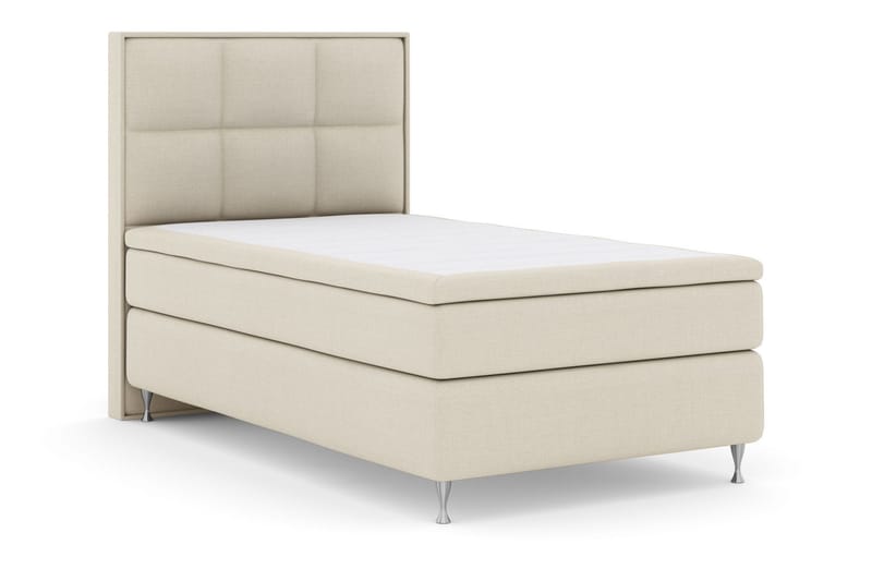 Select No 5 Komplett Sängpaket 140x200 Medium Latex - Beige/Silver - Products - Möbler - Säng - Kontinentalsäng