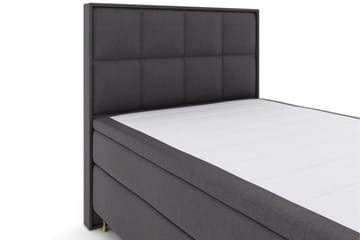 Select No 5 Komplett Sängpaket 140x200 Medium Latex - Mörkgrå/Guld - Products - Möbler - Säng - Kontinentalsäng