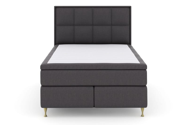 Select No 5 Komplett Sängpaket 140x200 Medium Latex - Mörkgrå/Guld - Products - Möbler - Säng - Kontinentalsäng
