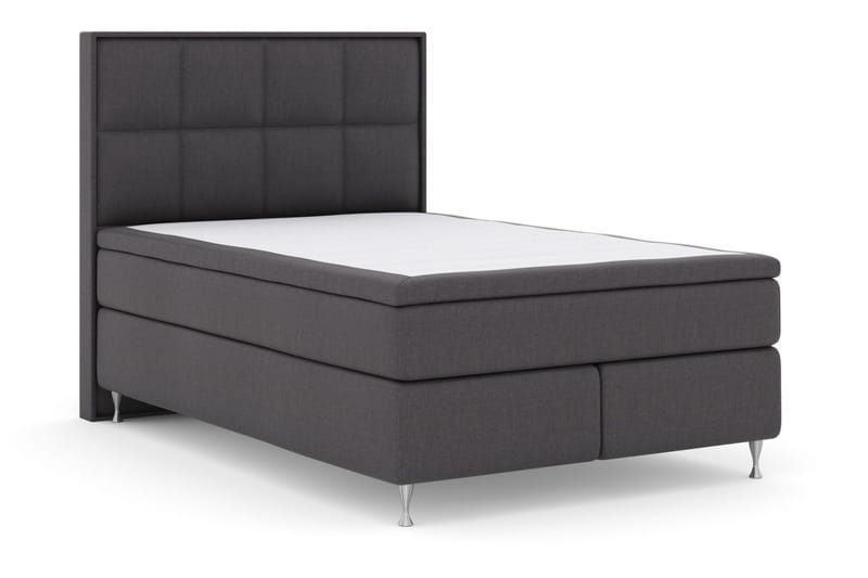 Select No 5 Komplett Sängpaket 140x200 Medium Latex - Mörkgrå/Silver - Products - Möbler - Säng - Kontinentalsäng