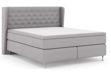 Select No 5 Komplett Sängpaket 160x200 Fast Watergel - Ljusgrå/Silver - Products - Möbler - Säng - Kontinentalsäng