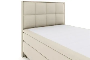 Select No 5 Komplett Sängpaket 160x200 Fast/Medium Latex - Beige/Metall V-form - Products - Möbler - Säng - Kontinentalsäng